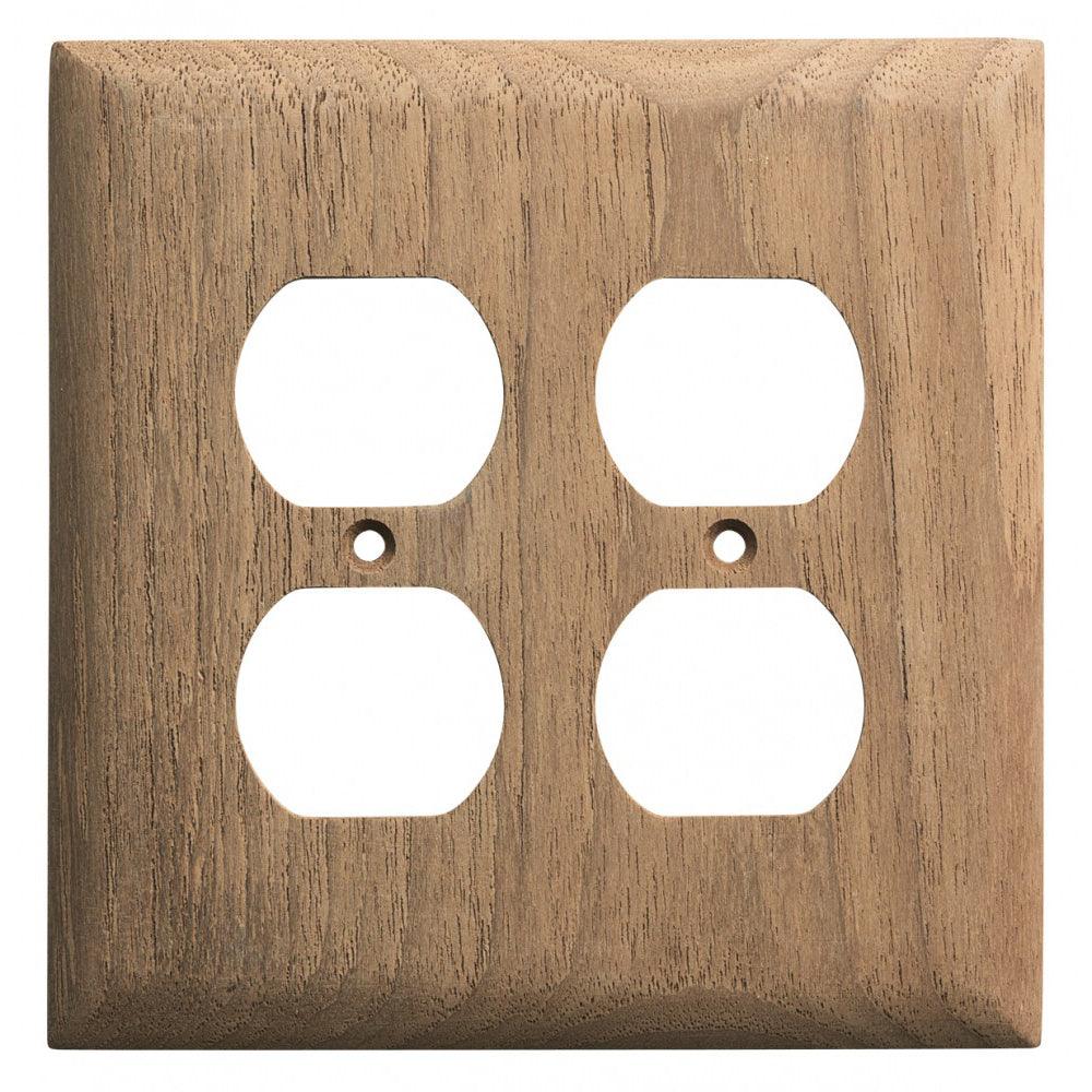 Whitecap Teak 2-Duplex/Receptacle Cover Plate [60177] - SONARK MARINE 