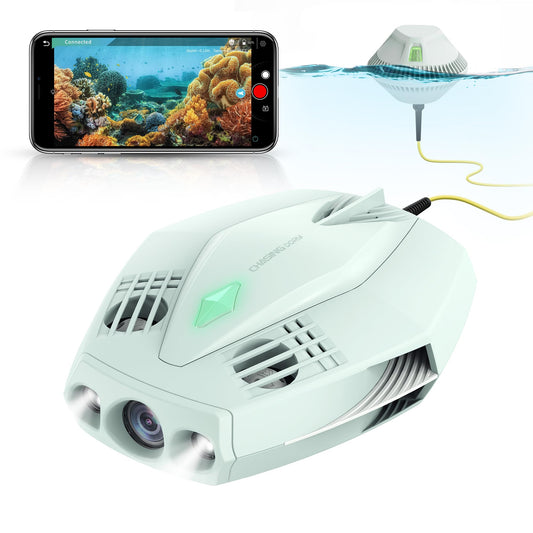 Chasing Dory Underwater Drone - Palm-Sized 1080p Full HD Underwater Drone with Camera for Real Time Viewing, APP Remote Control (Green)