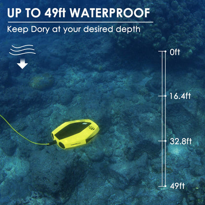 Chasing Dory Underwater Drone - Palm-Sized 1080p Full HD Underwater Drone with Camera for Real Time Viewing, APP Remote Control (Green)
