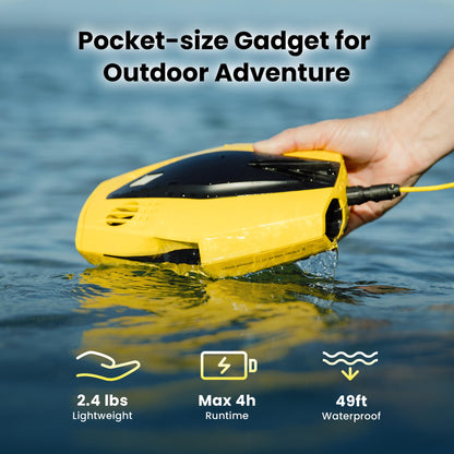 Chasing Dory Underwater Drone - Palm-Sized 1080p Full HD Underwater Drone with Camera for Real Time Viewing, APP Remote Control (Green)