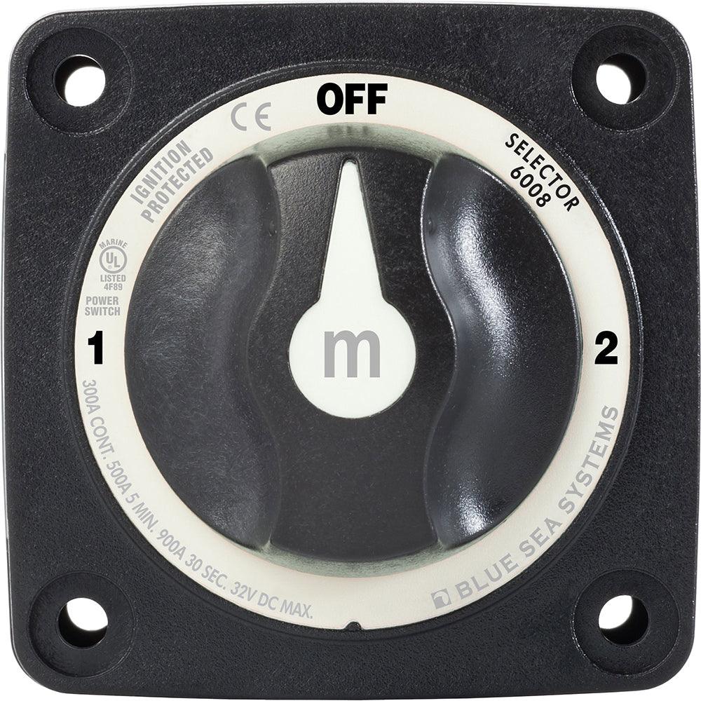 Blue Sea 6008200 m-Series Selector 3 Position Battery Switch - Black [6008200] - SONARK MARINE 