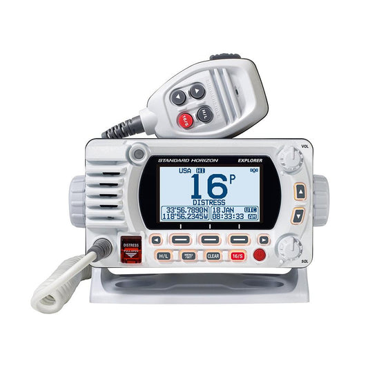 Standard Horizon GX1800G Fixed Mount VHF w/GPS - White [GX1800GW] - SONARK MARINE 