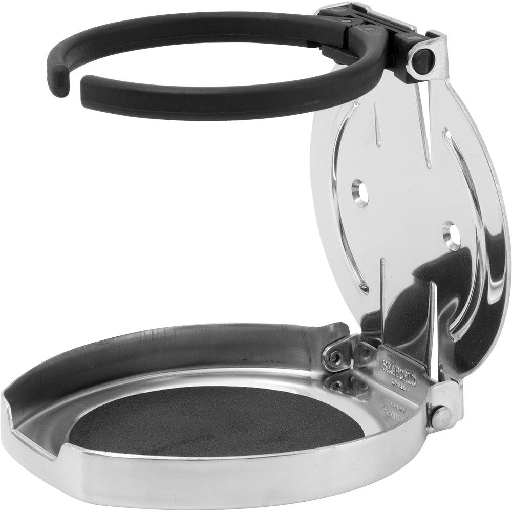 Sea-Dog Adjustable Folding Drink Holder - 304 Stainless Steel [588250-1] - SONARK MARINE 