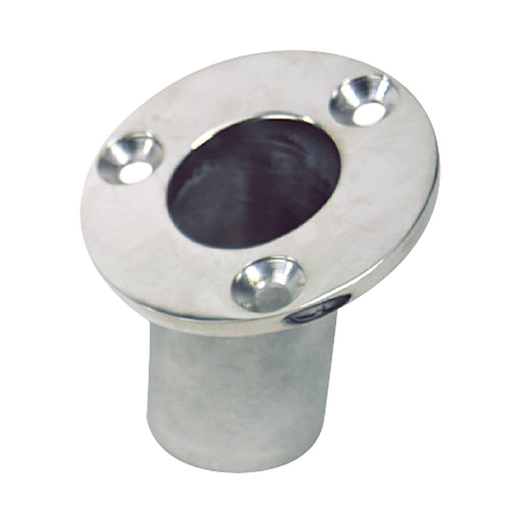 Sea-Dog Flush Mount Flagpole Socket - 25 - 1-1/4" ID - 316 Stainless Steel [491713-1] - SONARK MARINE 