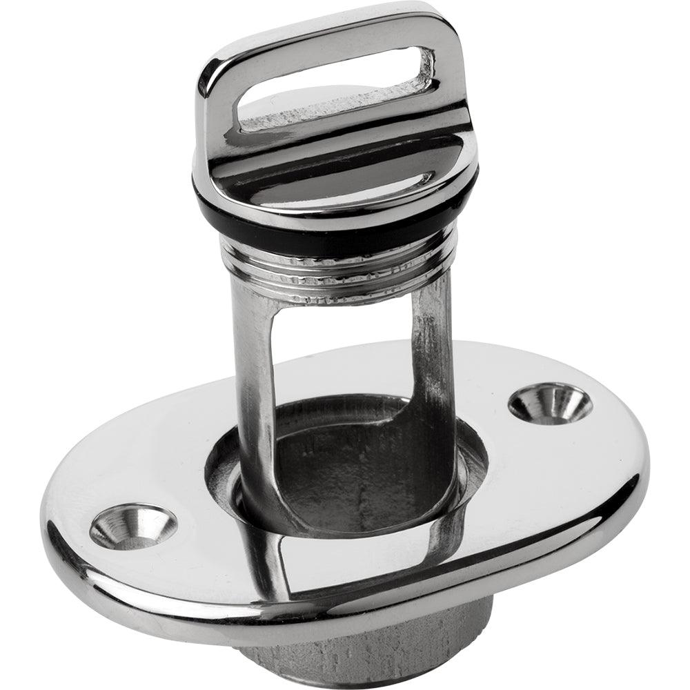 Sea-Dog Oblong Captive Garboard Drain Plug - 316 Stainless Steel [520065-1] - SONARK MARINE 