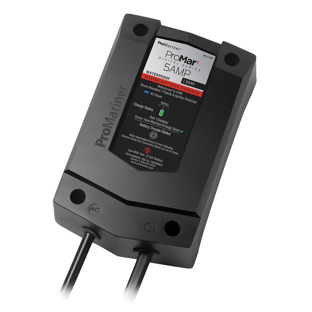 ProMariner ProMar1 DS Digital - 5 Amp - 1 Bank Charger at Sonark Marine