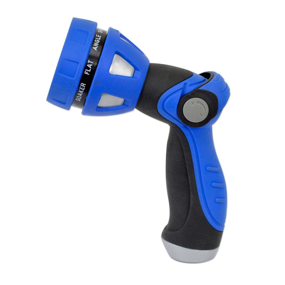 HoseCoil Thumb Lever Nozzle w/Metal Body Nine Pattern Adjustable Spray Head [WN815] - SONARK MARINE 