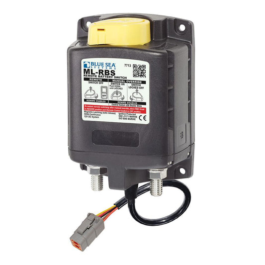 Blue Sea 7713100 ML-RBS Remote Battery Switch w/Manual Control Auto Release Deutsch Connector - 12V [7713100] - SONARK MARINE 