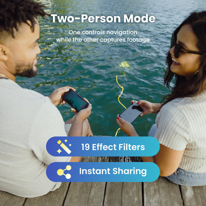 Chasing Dory Underwater Drone - Palm-Sized 1080p Full HD Underwater Drone with Camera for Real Time Viewing, APP Remote Control (Green)