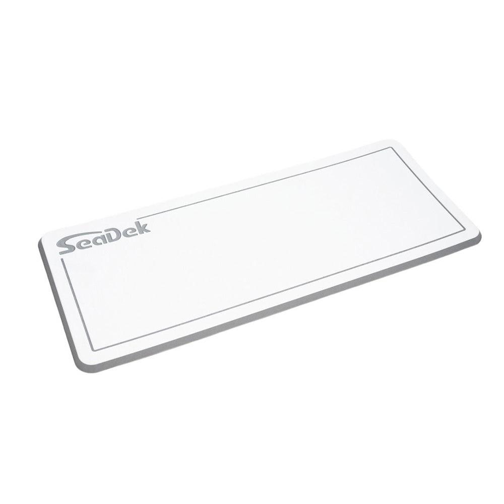 SeaDek Large Helm Pad - White/Storm Grey w/SeaDek Logo [37926-80375] - SONARK MARINE 