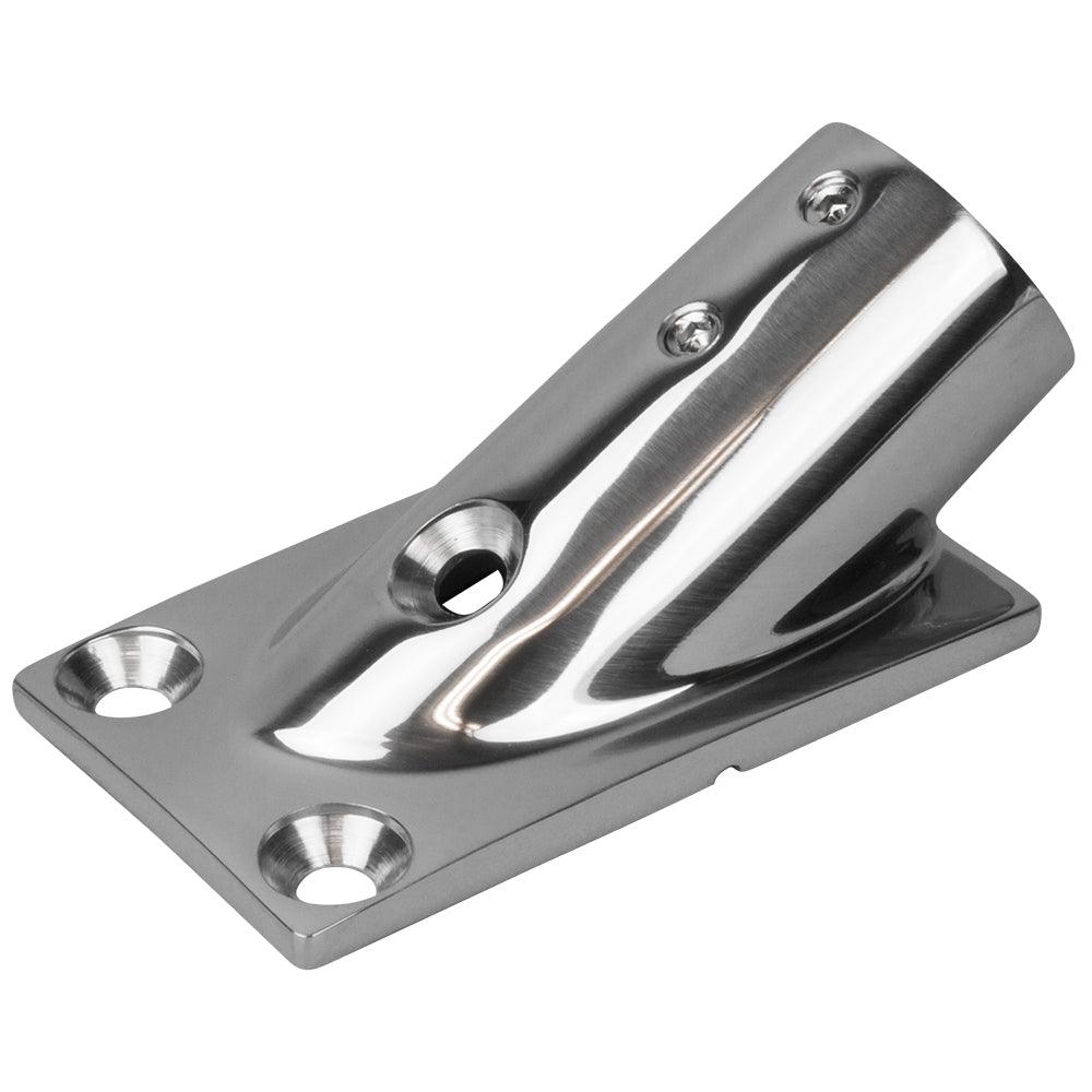 Sea-Dog Rail Base Fitting Rectangular Base 30 316 Stainless Steel - 1-7/8" x 3-3/16" - 1" OD [281301-1] - SONARK MARINE 