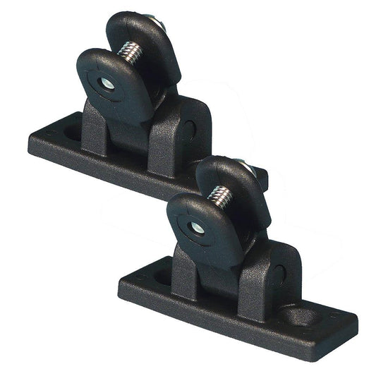 Carver Deck Hinge Nylon Pair - Black [7782B] - SONARK MARINE 