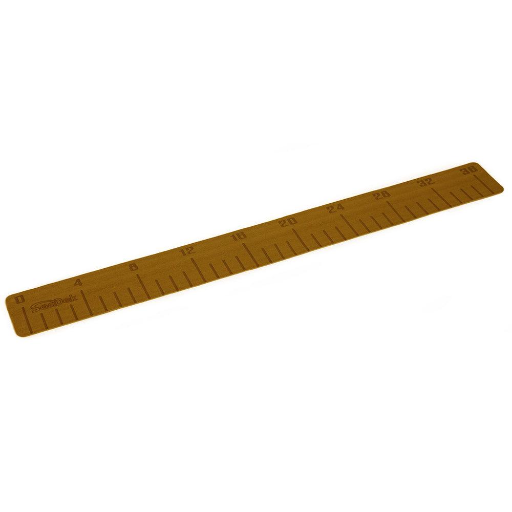 SeaDek 36" Fish Ruler - Mocha Brushed w/SeaDek Logo [22135-80090] - SONARK MARINE 