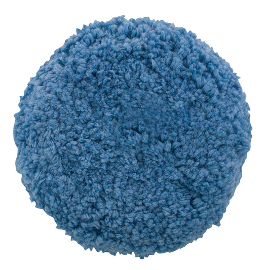 Presta Presta Blue Blended Wool Medium Cutting Pad - 9" Screw-On Pad