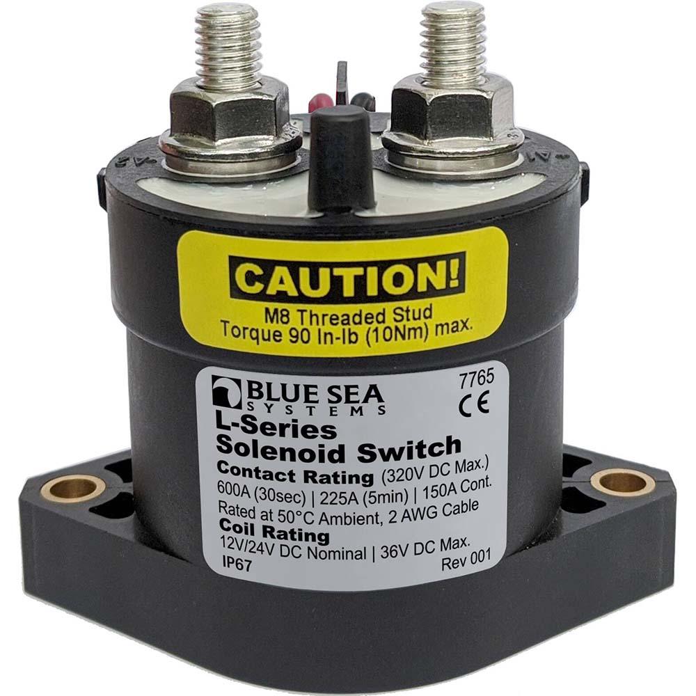 Blue Sea 7765 L-Series Solenoid Switch - 150A - 12/24V DC [7765] - SONARK MARINE 