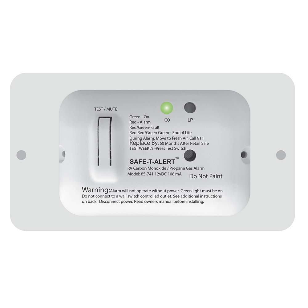 Safe-T-Alert 85 Series Carbon Monoxide Propane Gas Alarm - 12V - White at Sonark Marine