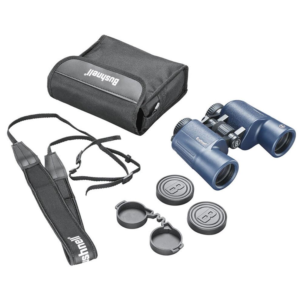 Bushnell 12x42mm H2O Binocular - Dark Blue Porro WP/FP Twist Up Eyecups [134212R] - SONARK MARINE 