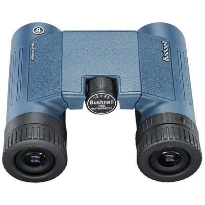 Bushnell 12x25mm H2O Binocular - Dark Blue Roof WP/FP Twist Up Eyecups [132105R] - SONARK MARINE 