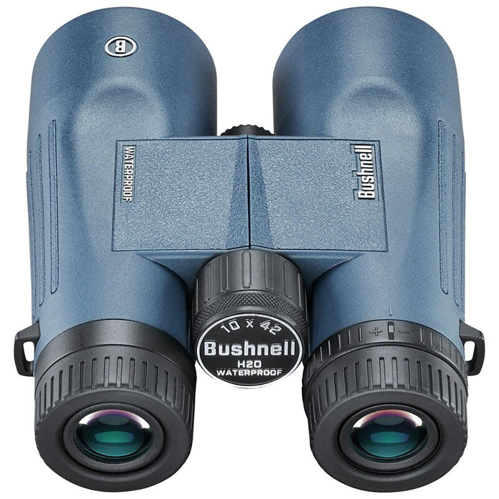 Bushnell 10x42mm H2O Binocular - Dark Blue Roof WP/FP Twist Up Eyecups [150142R] - SONARK MARINE 