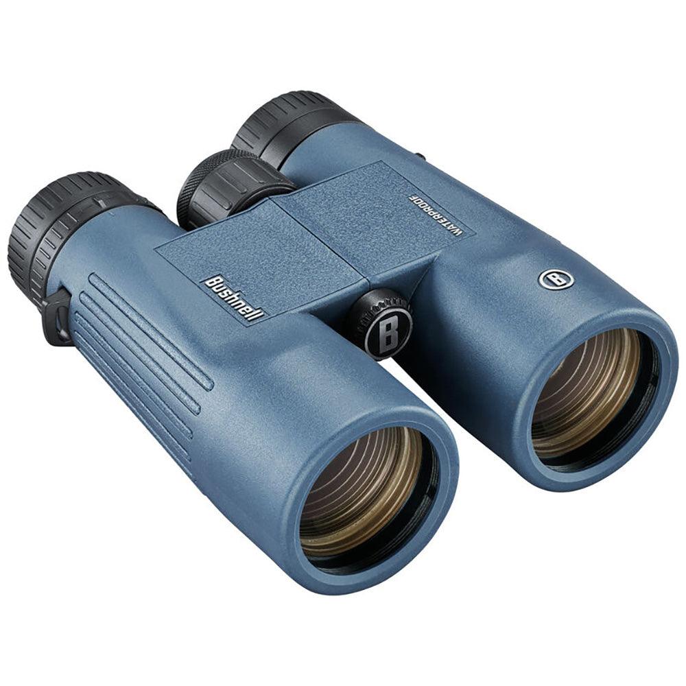 Bushnell 10x42mm H2O Binocular - Dark Blue Roof WP/FP Twist Up Eyecups [150142R] - SONARK MARINE 