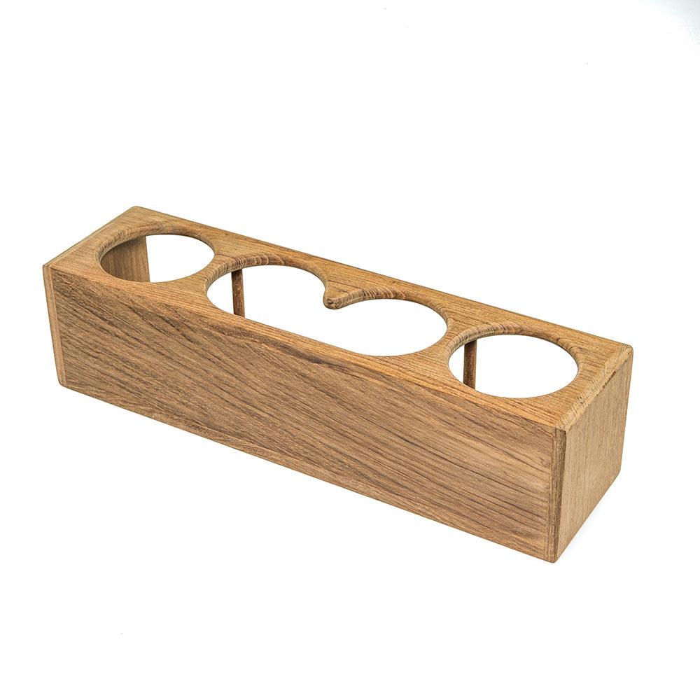 Whitecap Four Drink/Binocular Rack - Teak [62632] - SONARK MARINE 