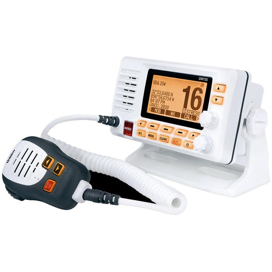 Uniden UM725 Fixed Mount Marine VHF Radio - White [UM725] - SONARK MARINE 