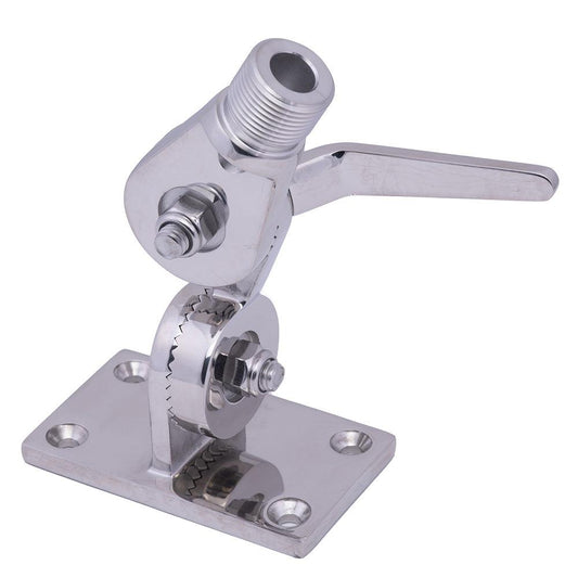 Whitecap Heavy-Duty Ratchet Antenna Mount - 316 Stainless Steel [S-1802BC] - SONARK MARINE 