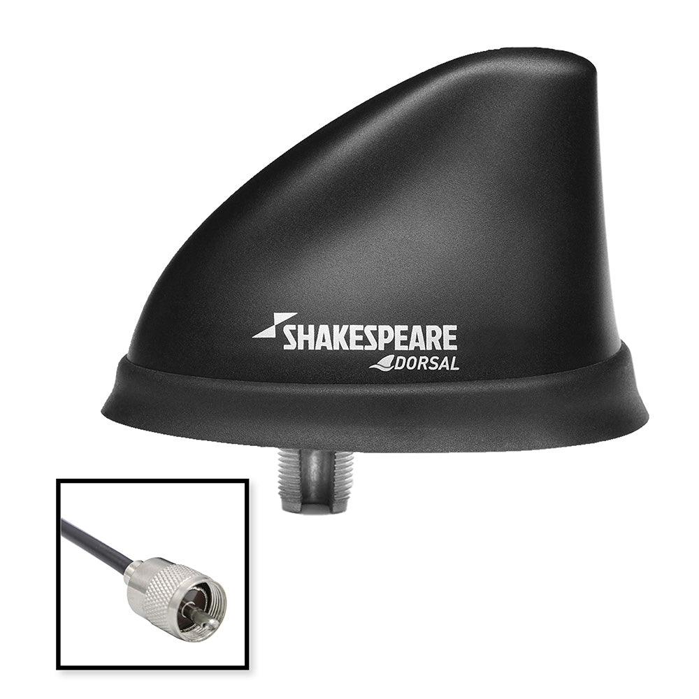 Shakespeare Dorsal Antenna Black Low Profile 26 RGB Cable w/PL-259 [5912-DS-VHF] - SONARK MARINE 