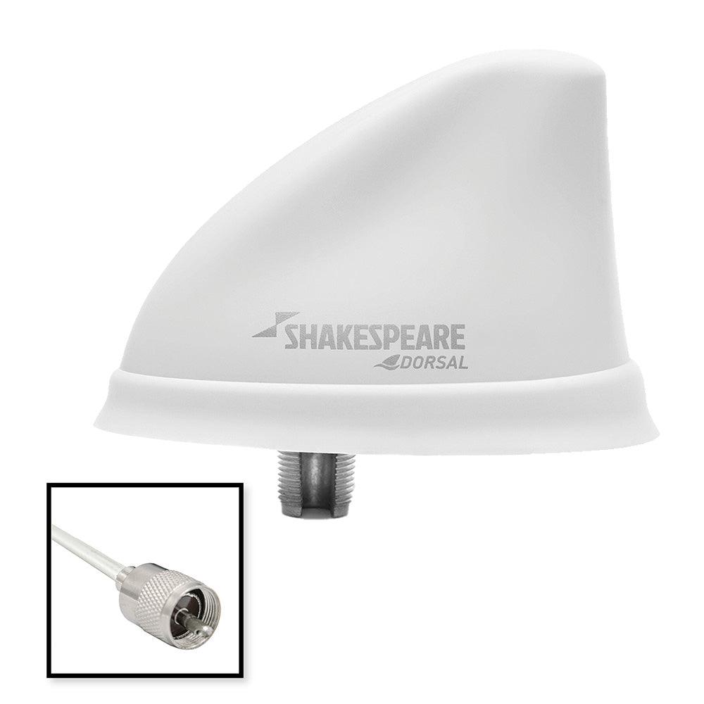 Shakespeare Dorsal Antenna White Low Profile 26 RGB Cable w/PL-259 [5912-DS-VHF-W] - SONARK MARINE 