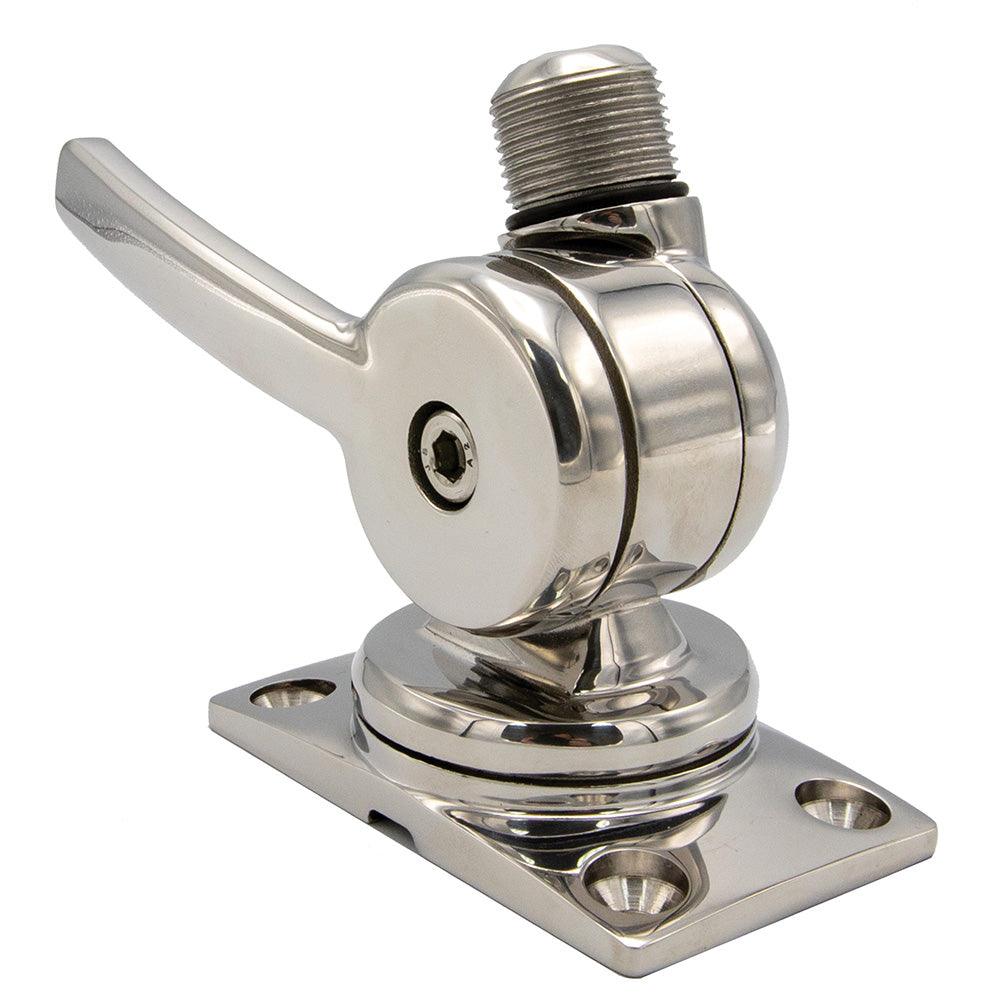 Shakespeare 6187 Sleek Compact Stainless Steel Rotatable 4-Way Ratchet Mount [6187] - SONARK MARINE 