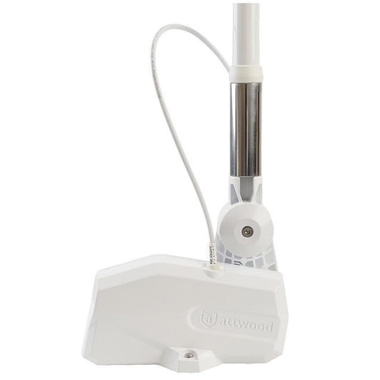 Attwood PowerBase Antenna - White Powered Fold-Down Antenna Base [6100-AT-7] - SONARK MARINE 