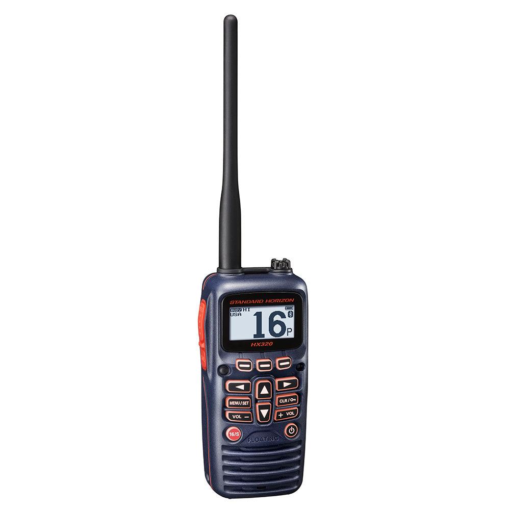 Standard Horizon HX320 Handheld VHF 6W, Bluetooth, USB Charge [HX320] - SONARK MARINE 