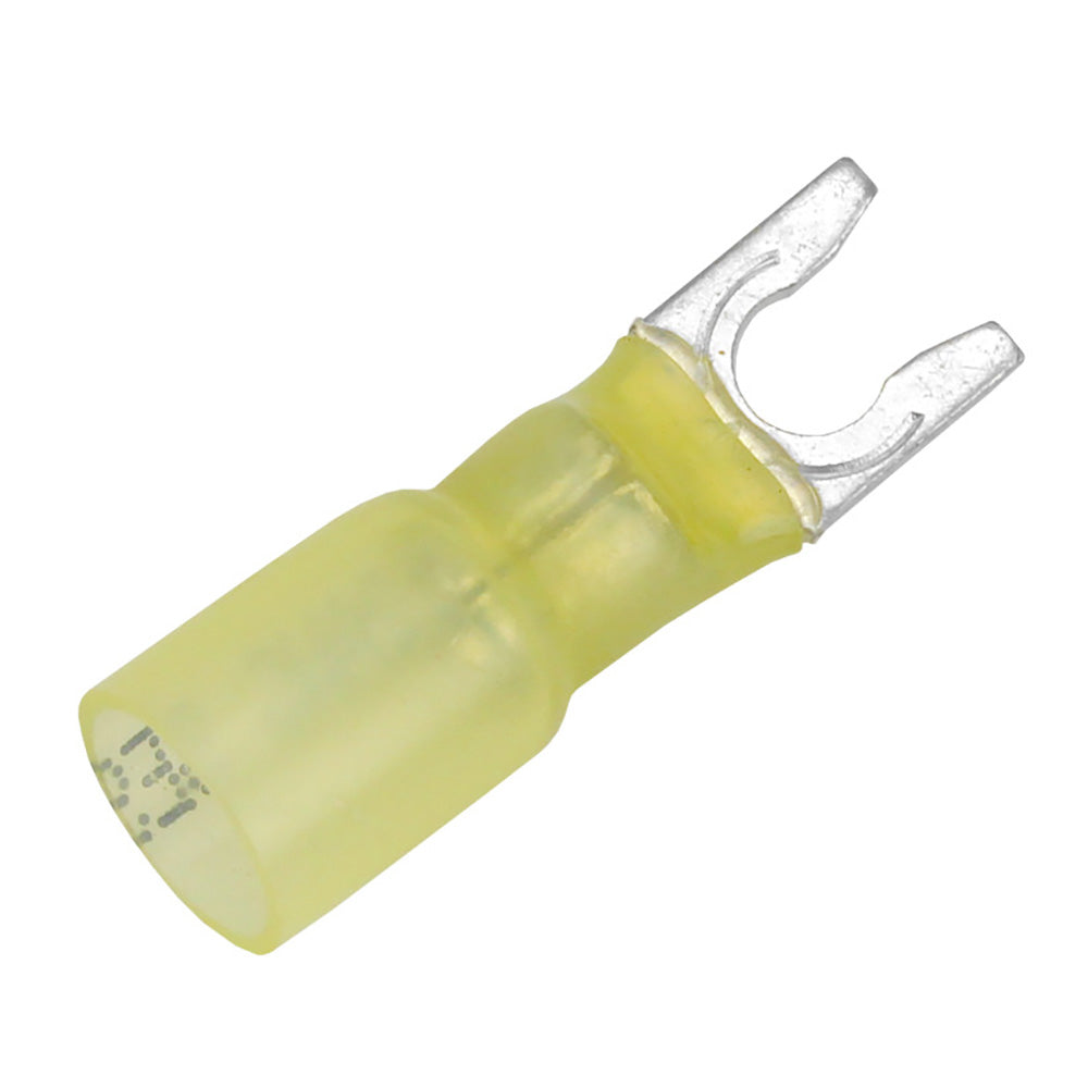 Pacer 12-10 AWG Heat Shrink Spade Terminal - #10 Stud Size - 100 Pack at Sonark Marine