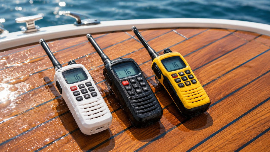 Handheld marine VHF radios